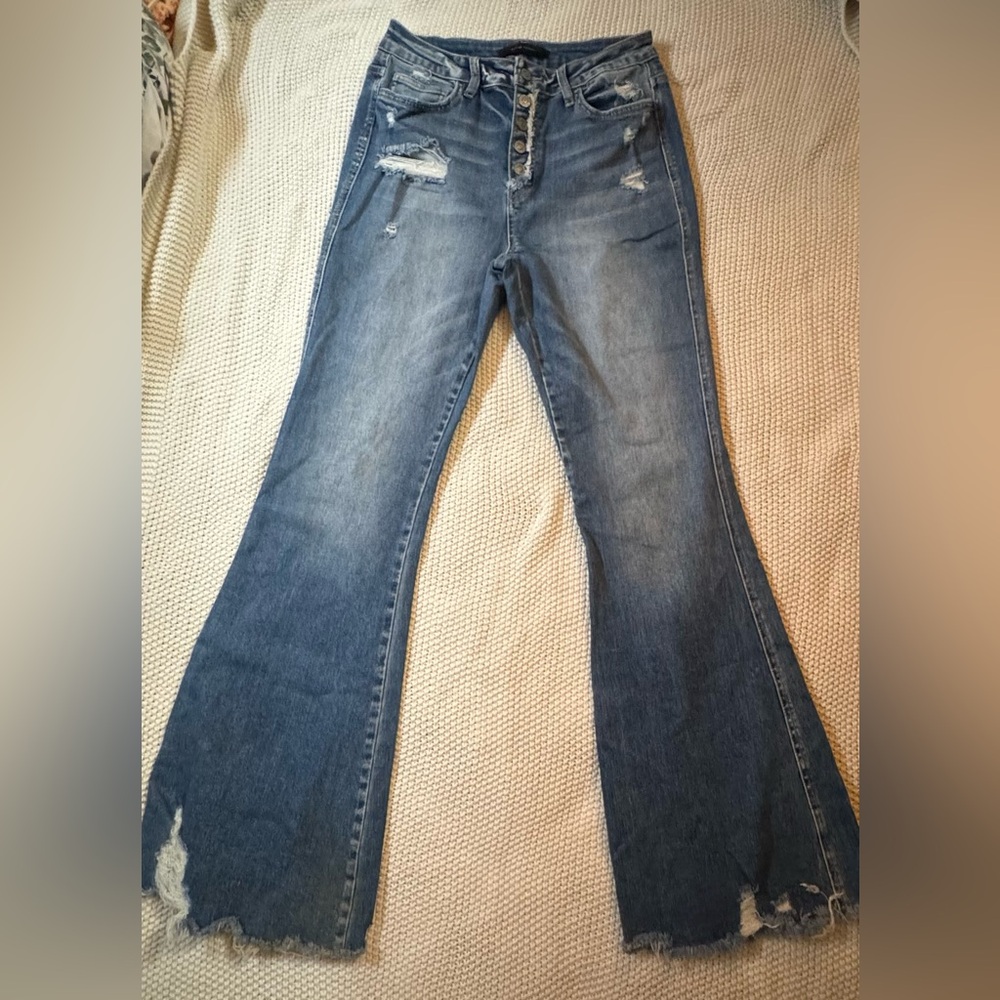 Flying Monkey Women’s High Rise Flare Jeans